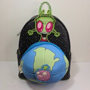 Loungefly Invader Zim Glow in the Dark Mini Backpack Zim GIR